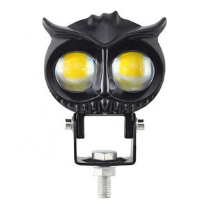 Owl Design Dual Color Led Motorcycle Fog Light Head Light Headlight Led Auxiliary Spot Led Lights For Motorcycle