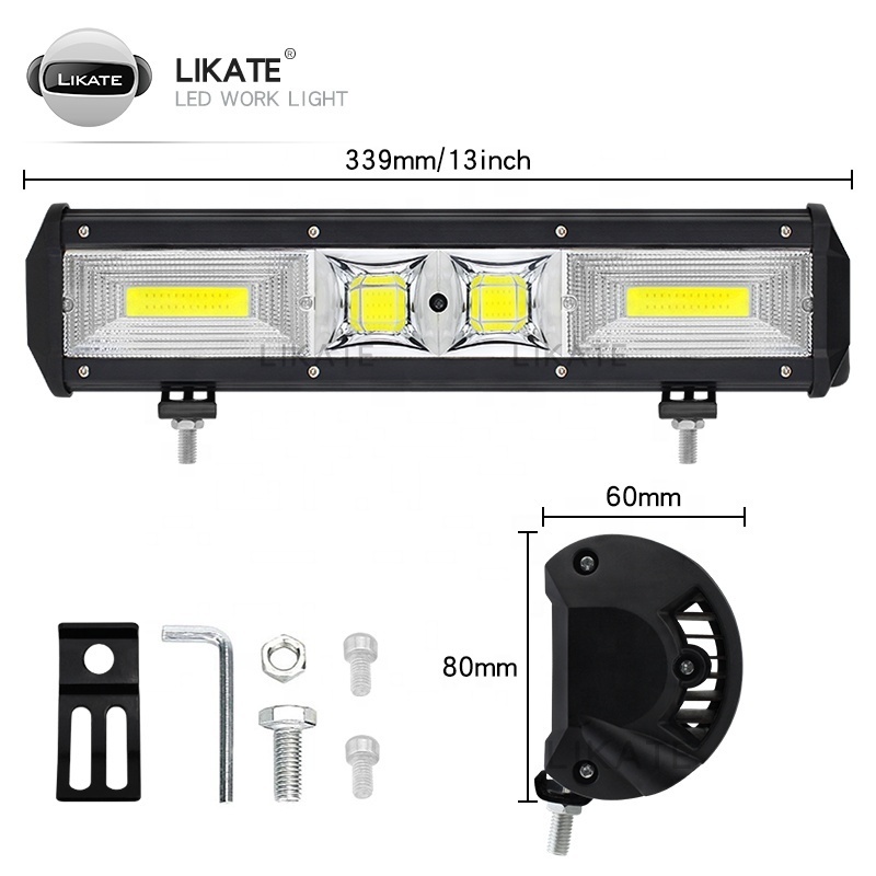 High Power Off Road 360w 52inch Led Bar 50inch 32 42 22 Inch Combo Dual Row Offroad 4x4 12d Led Light Bar For Truck