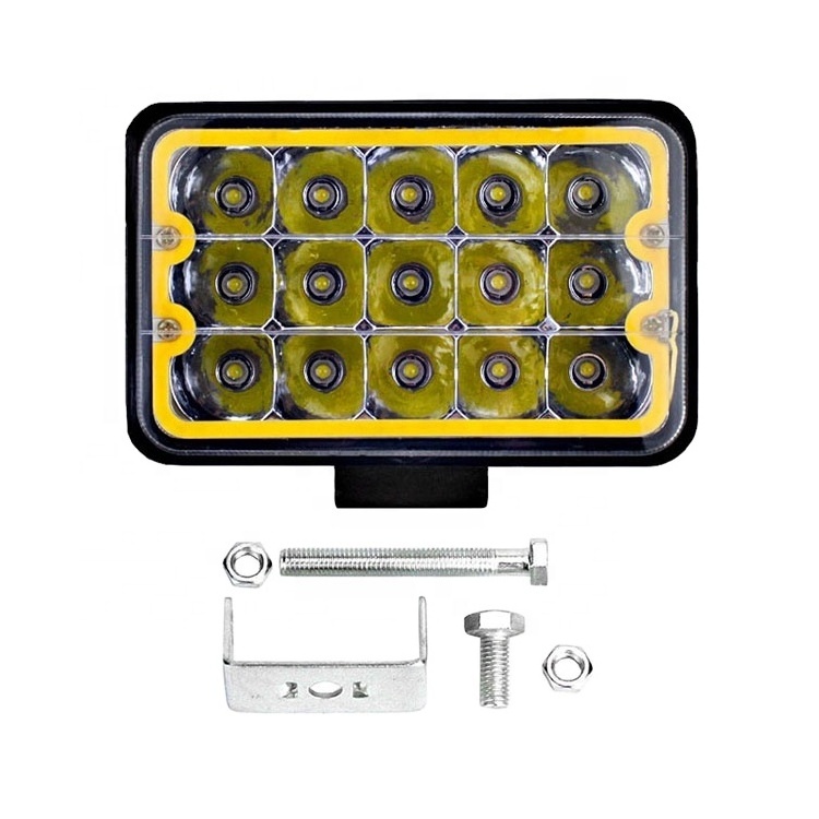 lkt Good Heat High Low Beam 4x6 Truck Spotlight Square Offroad Car Flashing 45w High Bright Led Work Light