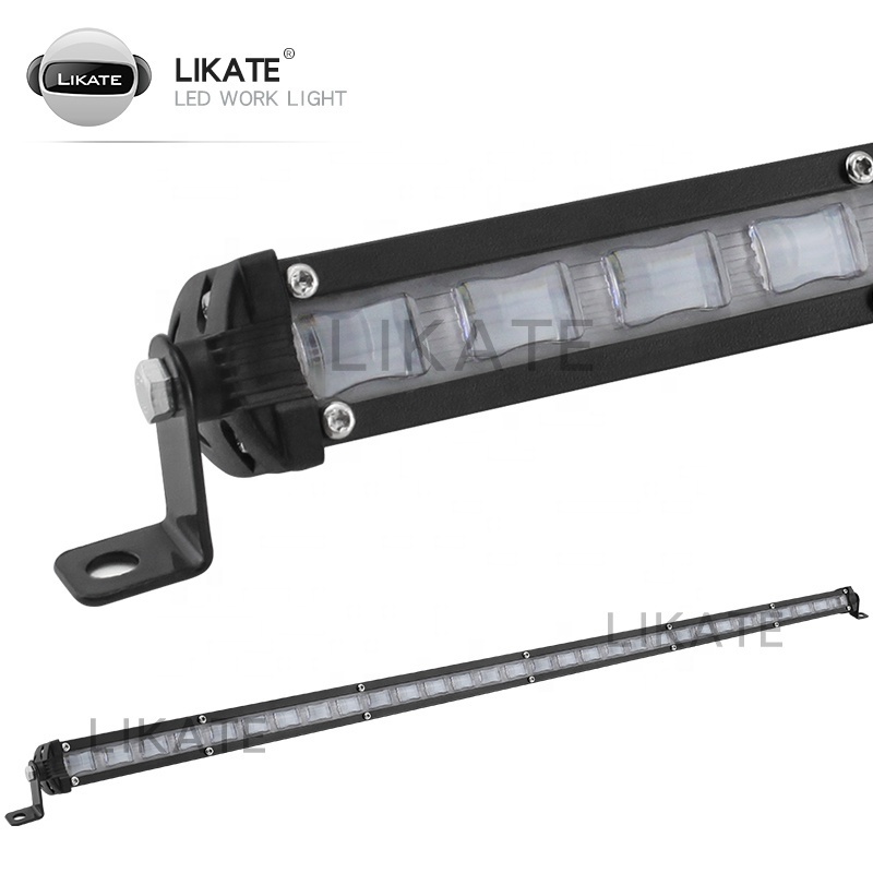 lkt Offroad Truck Accessories 14'' 20'' 26'' 32'' 38 Inch Super Slim Single Row Motorcycle Atv Utv Car Barra 6d Led Light Bar