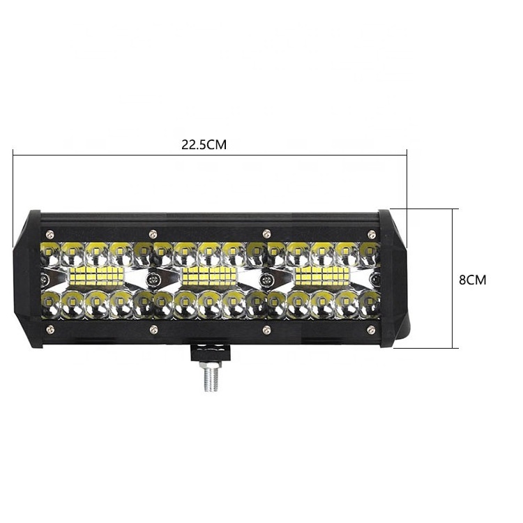 Factory direct sell hot selling led light bar 180w12inch 60pcs led spot light for car truck portable work light