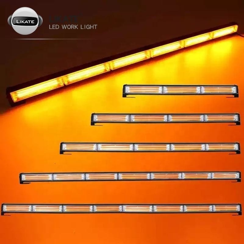 Car COB Strobe Flashing Lights bar with High Visibility Traffic Advisor Strobe Light Bar LED Warning Traffic Warning Light