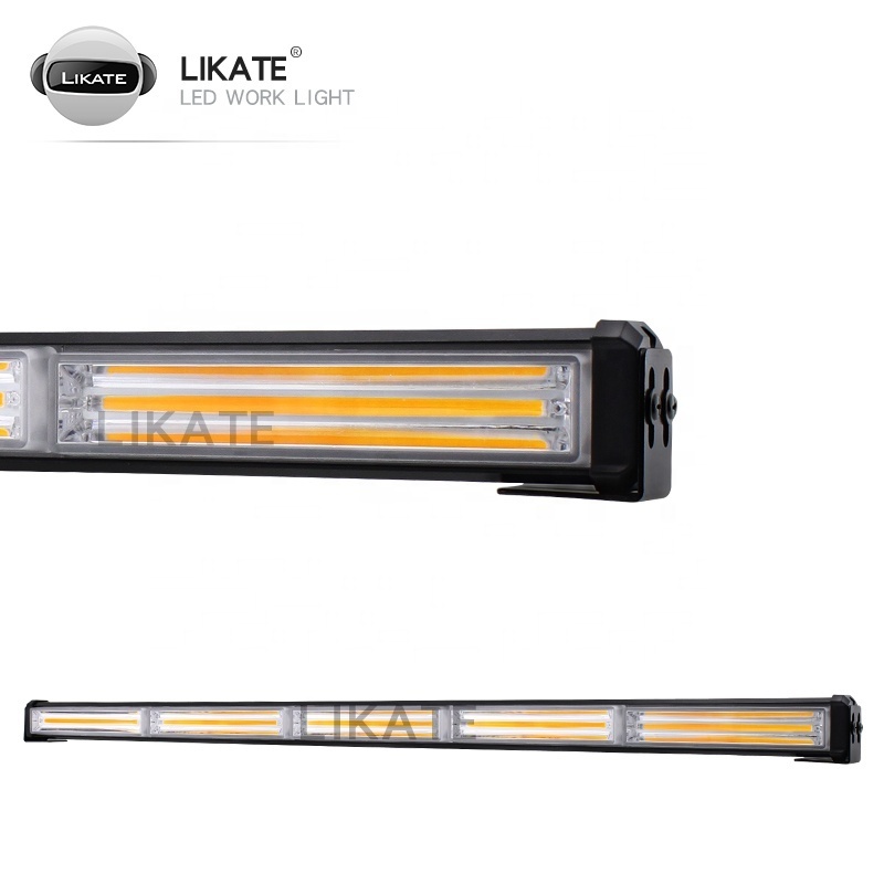 LKT Cob Strobe Flashing Lights Bar High Visibility Traffic Advisor Strobe Light Bar Led Warning Lights Signal Work Lamp