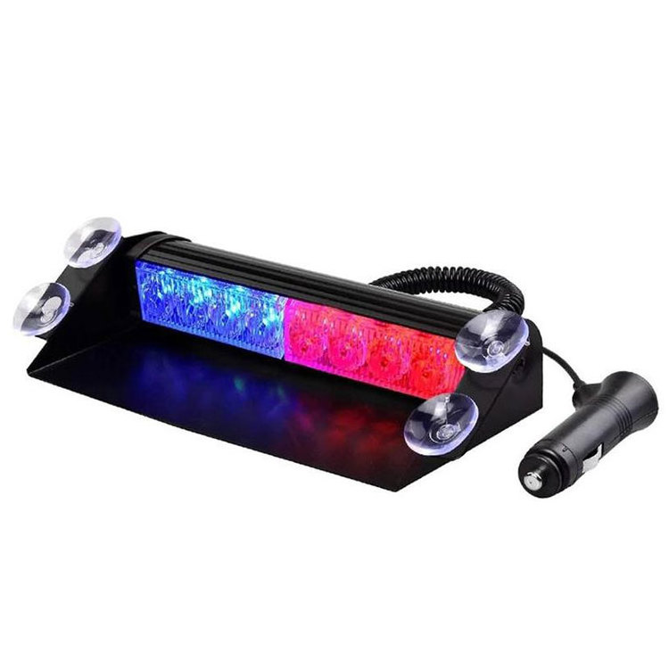 lkt Cheap 12V red blue amber color dash deck strobe light led warning strobe lights