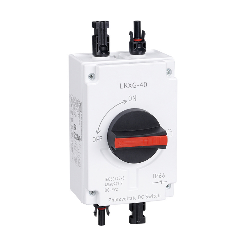 LKXG-40 IP66 1000VDC 1500VDC 32A 63A  Photovoltaic DC Isolating Switches Outdoor Solar DC Isolation Switch