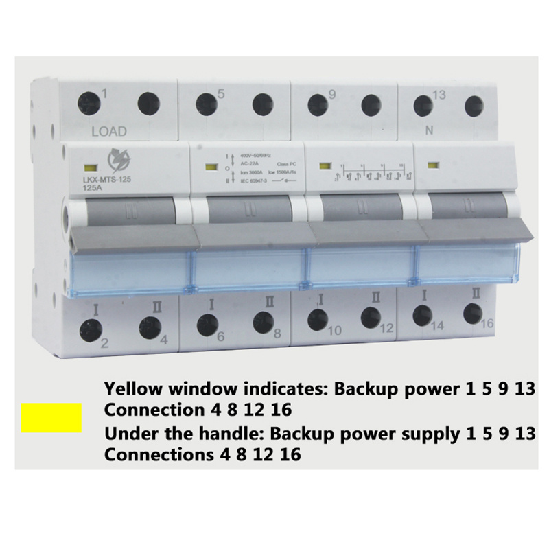 Popular high quality  MTS 32A 45A  220V 380V change over switch  63A 4P 2P manual transfer switch