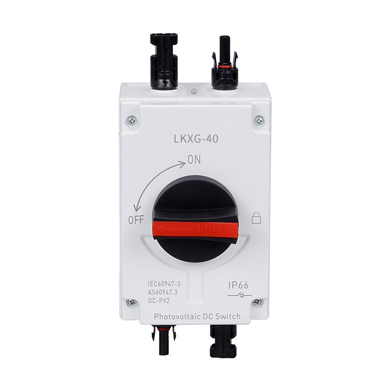 LKXG-40 IP66 1000VDC 1500VDC 32A 63A  Photovoltaic DC Isolating Switches Outdoor Solar DC Isolation Switch