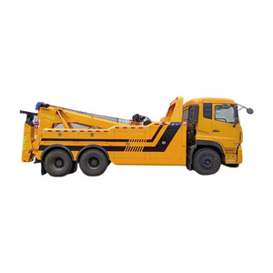 Dongfeng 6x4 Heavy Duty Wrecker Truck DFAC Integrated Boom Tow Truck On Sale