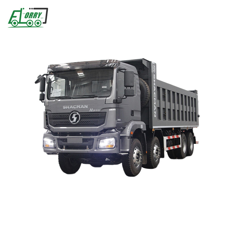 SHACMAN H3000 12 Wheel Dump Truck Heavy Duty 8x4 10m Capacity Tipper Truck Manual Diesel Left Steering Construction Rear Camera