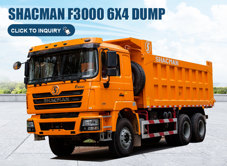 Shacman F3000 6*4 Quad Axle 12-Wheel Dump Truck 50Tons Crawler Dumper with Weichai Engine for Construction