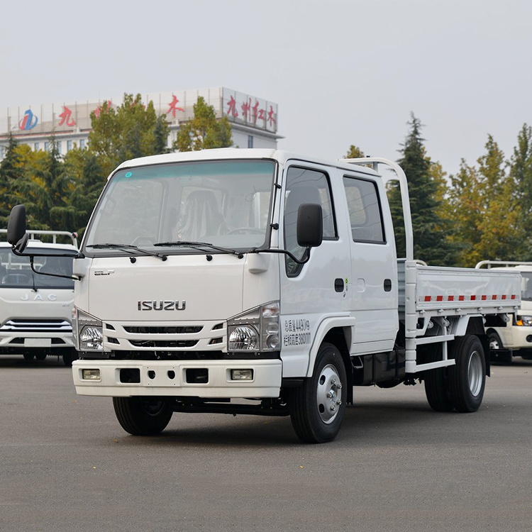 Isuzu 100p Double Cabin Fence Light Truck Cargo Trucks Transported Vehicle For Sale