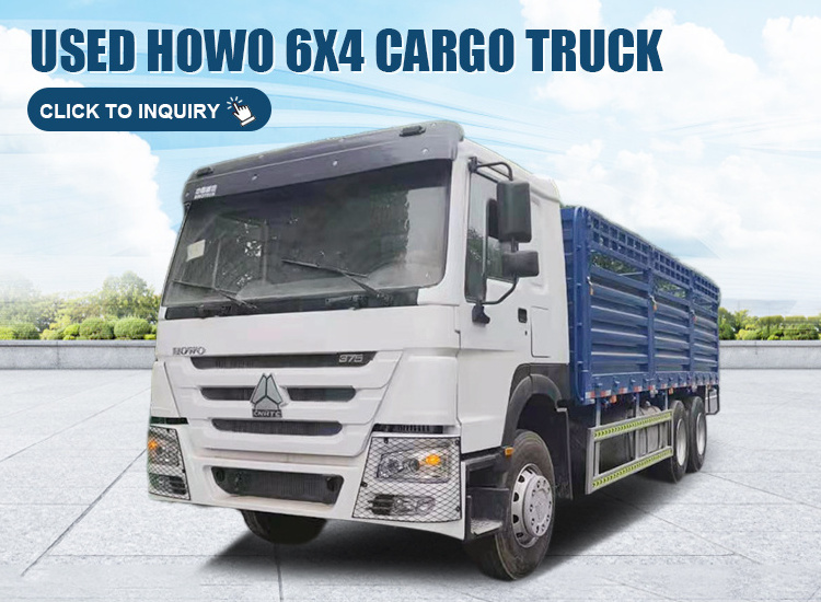 Sinotruck Truck Price Used Howo Cargo Truck 6x4 RHD Heavy Duty 336hp Stake Cargo Lorry Used Chinese Trucks for Sale