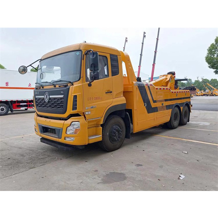 Dongfeng 6x4 Heavy Duty Wrecker Truck DFAC Integrated Boom Tow Truck On Sale