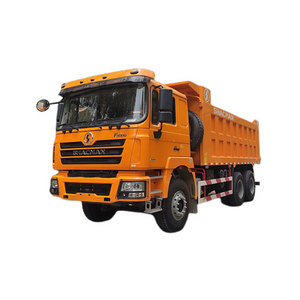 Used Shacman F3000 Dump Truck 6*4 with 12 Wheel Dump Truck Quad Axle 50 Ton Dumper Tipper Euro 3 Emission Yellow Color