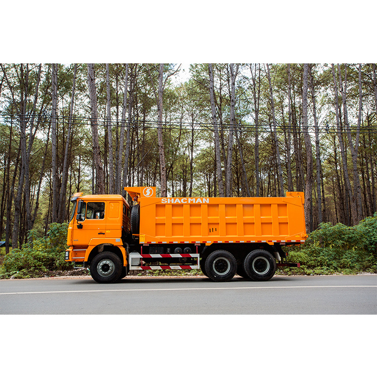 Used Shacman F3000 Dump Truck 6*4 with 12 Wheel Dump Truck Quad Axle 50 Ton Dumper Tipper Euro 3 Emission Yellow Color