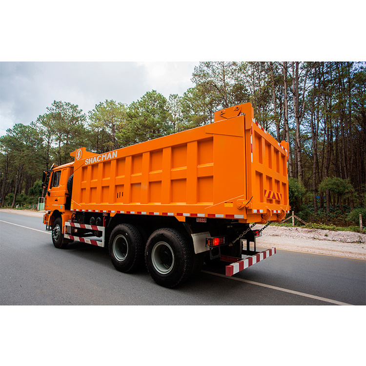 Used Shacman F3000 Dump Truck 6*4 with 12 Wheel Dump Truck Quad Axle 50 Ton Dumper Tipper Euro 3 Emission Yellow Color