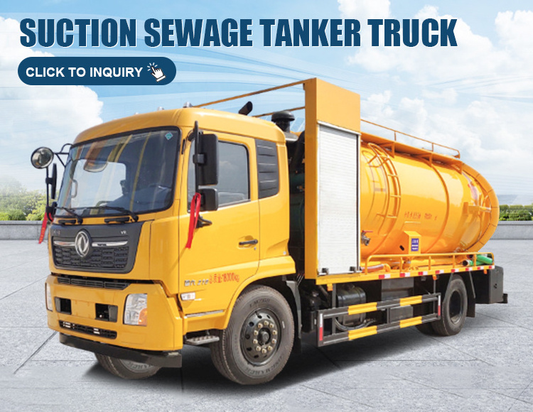 Factory Direct Sell Dongfeng EQ1063 4000L Suction Sewage Truck Septic Tank Vacuum Sewage Suction Truck