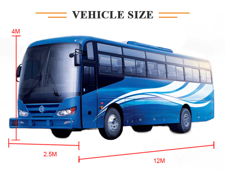 Dragon 55 Seats King Long Travelling Rhd Bus with Vip Seat Golden 70 Seater 12m 65 Zhong Tong Yutong Manual Speed Boxes Euro 2