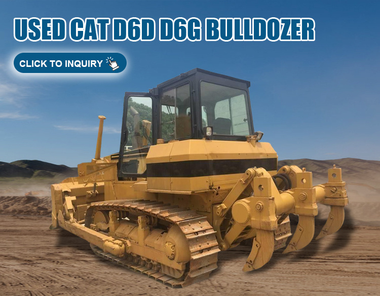 Secondhand Mini Small Caterpillar Cat D6D D6G Crawler Bulldozer Dozer Japan Engineering Provided Original Engine Bulldozer 2016