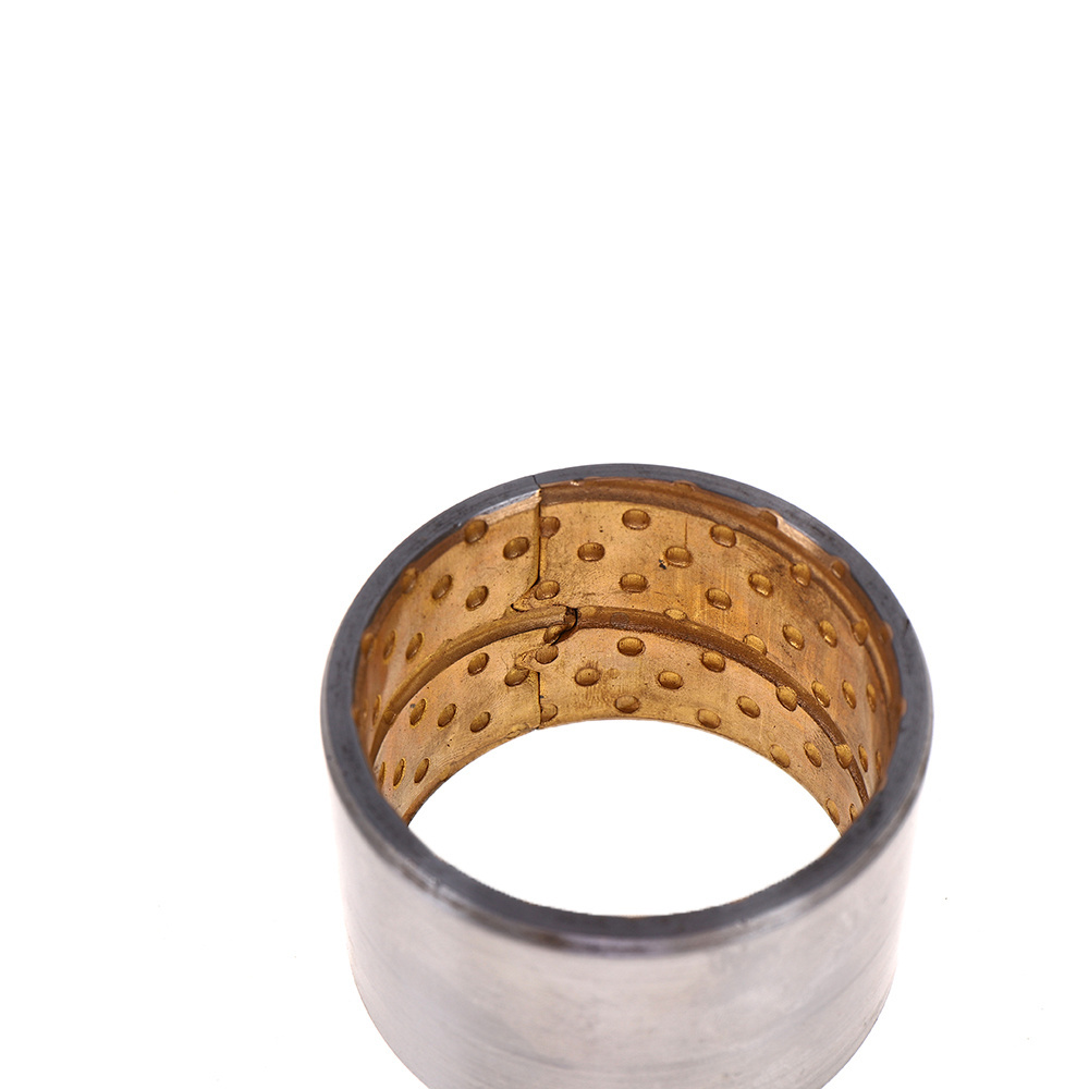 Brass bronze alloy plated bimetal bushing brass cylindrical sleeve bushing copper self lubricating bronze bushing sleeve