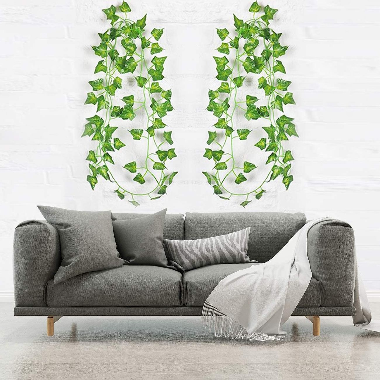 84Ft 12 Pack Artificial Ivy Garland Faux Plants Vine Hanging Garland Hanging for Home Kitchen Garden Office Wedding Wall Decor