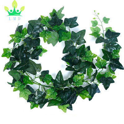 Artificial Ivy, Outgeek 12 Strands 84 Ft Silk Fake Ivy Leaves Hanging Vine Leaves Garland for Wedding Party Garden Wall Decor