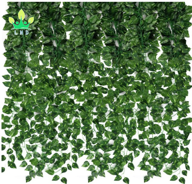 Vines for Hanging Decor Artificial Greenery Garland  Leaf Vines Hanging Plants Greenery Wall Backdrop for Wedding Decoration