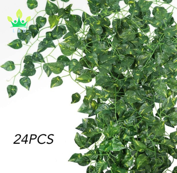 Vines for Hanging Decor Artificial Greenery Garland  Leaf Vines Hanging Plants Greenery Wall Backdrop for Wedding Decoration