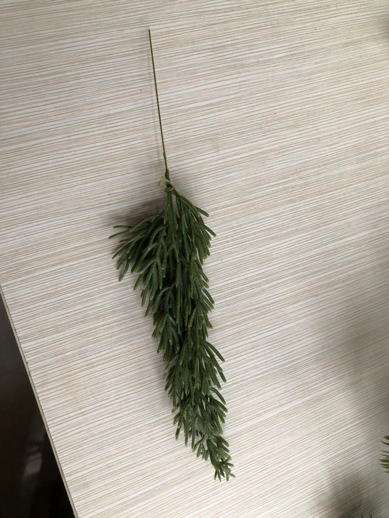 Christmas Pine Needles Artificial Pine Branches Green Leaves Needle Garlands Pine Twigs Stems Faux Cedar Branches Greenery