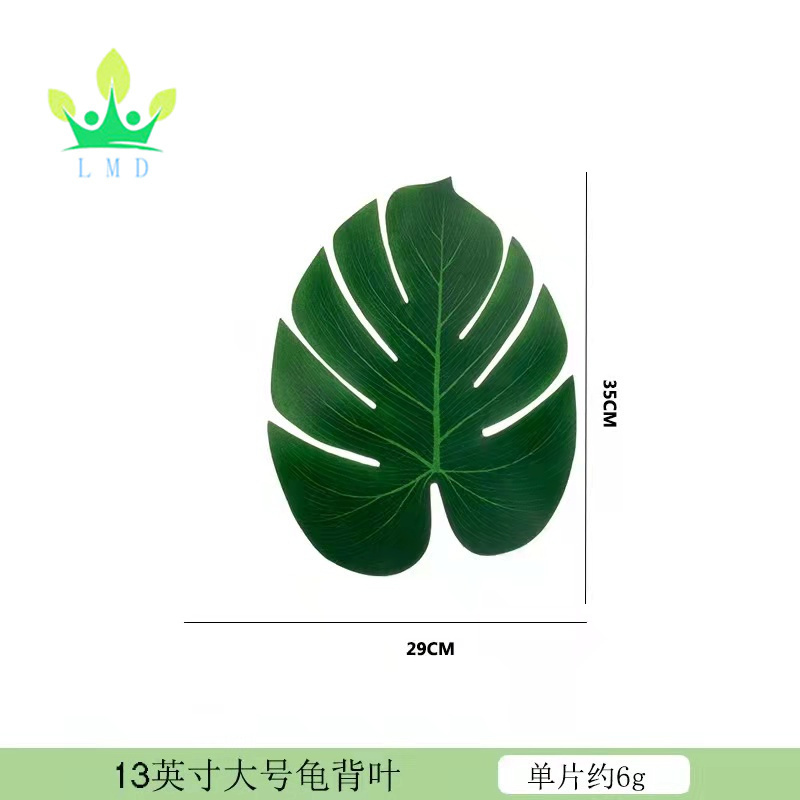 Artificial Palm Leaves Green Leaf,Tropical Faux Leaves for Safari Jungle Luau Party Table Decor Wedding Birthday Theme Party