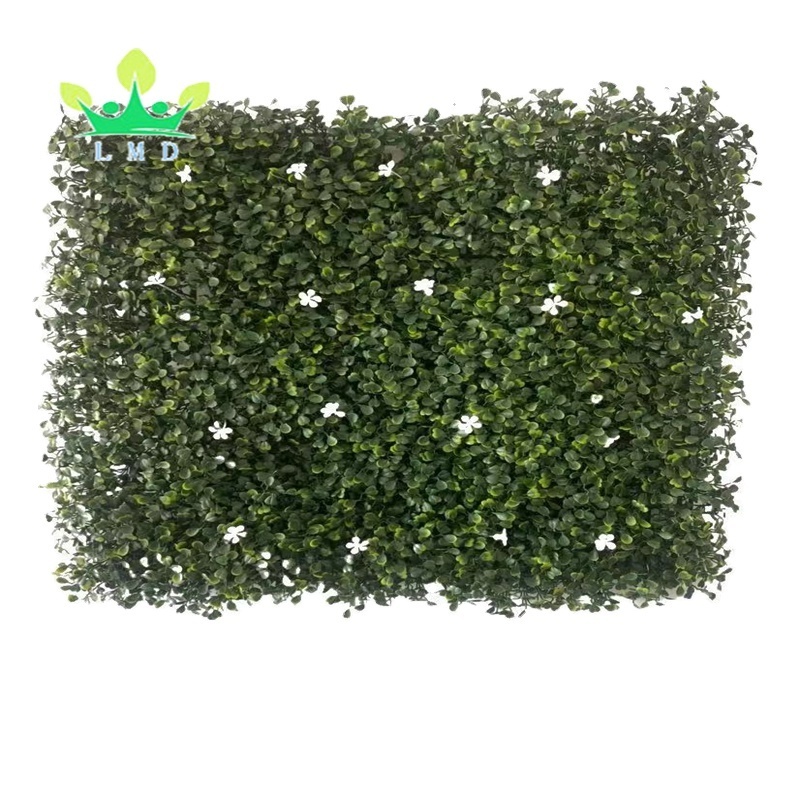 Artificial Green Boxwood Panels Fence Hedge Backdrop Artificial Plant Grass Wall for Decoration