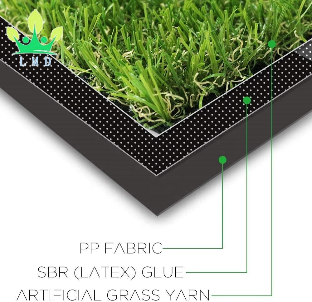 Artificial Grass Realistic Fake Grass Deluxe Turf Synthetic Turf Thick Lawn Pet Turf -Perfect for Indoor/Outdoor Landscape 20mm