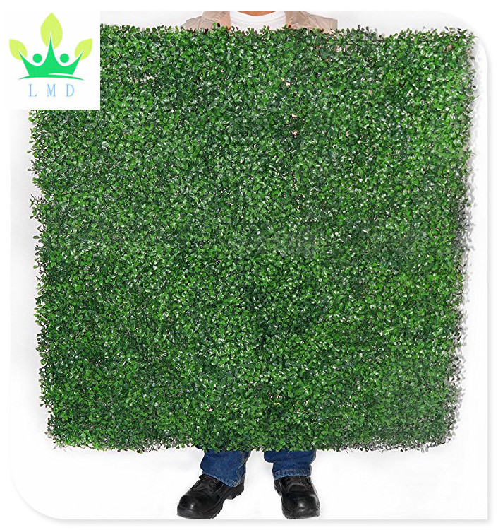 Artificial Boxwood Fence Privacy Screen, Evergreen Hedge Panels Fake Plant Wall 20