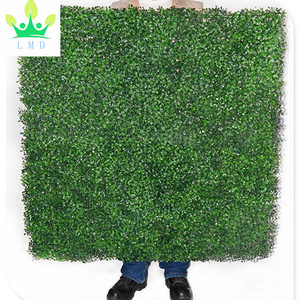 Artificial Boxwood Fence Privacy Screen, Evergreen Hedge Panels Fake Plant Wall 20"x20"