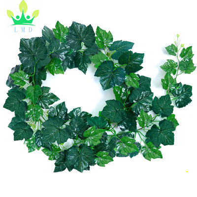 Artificial Ivy, Outgeek 12 Strands 84 Ft Silk Fake Ivy Leaves Hanging Vine Leaves Garland for Wedding Party Garden Wall Decor