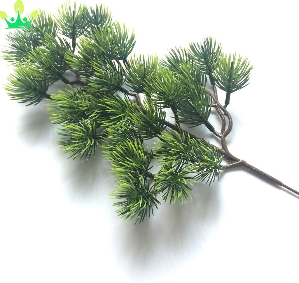 Artificial Pine Branches Plastic Pine Branch Accessories for Christmas DIY Craft Office Home Events Decoration