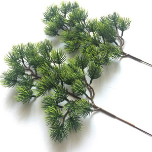 Artificial Pine Branches Plastic Pine Branch Accessories for Christmas DIY Craft Office Home Events Decoration