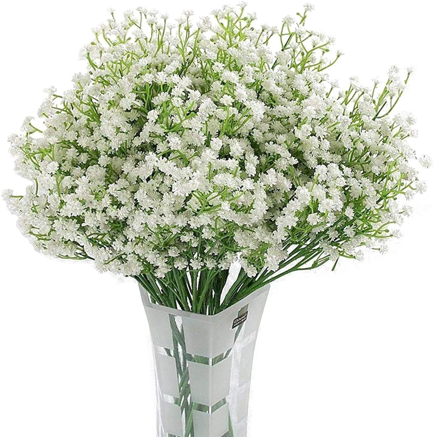 12 Pack Artificial Flowers Babies Breath Flowers Fake Gypsophila Plants Bouquets For Wedding Home DIY Decoration