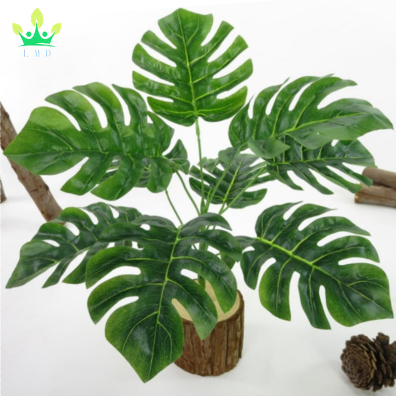 Artificial Palm Plants Hawaiian Leaves Wall Decoration House Plants Christmas Decor Flower Arrangement Household