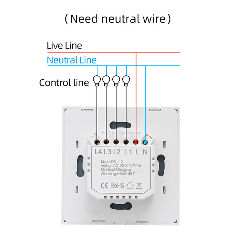 Zigbee Push Button Matter Smart Switch Tuya Smart Life Control Zigbee Light Switch