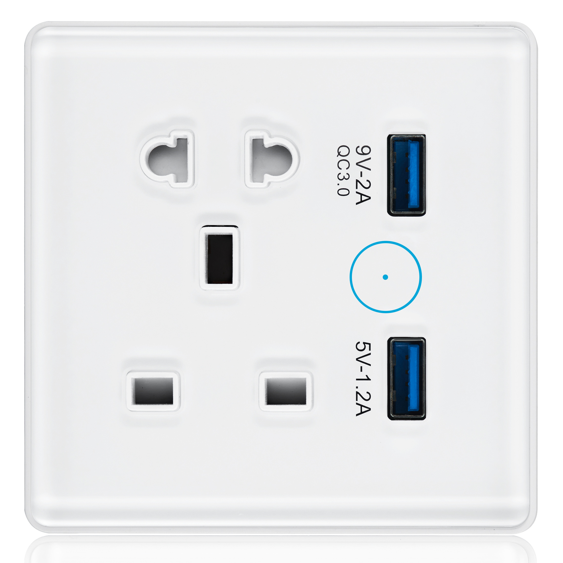 View larger image Add to Compare  Share Glomarket Fast Charing Wifi Socket Wireless Smart Home Electrical Wall Outlet Socket