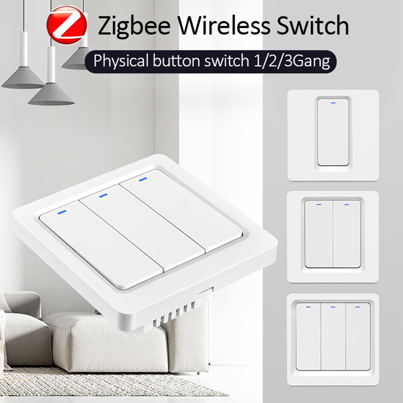 Zigbee Push Button Matter Smart Switch Tuya Smart Life Control Zigbee Light Switch