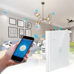 EU UK Neutral Wifi Bluetooths Smart Wall Switch Remote Voice Control Touch Sensor Led Light Switches