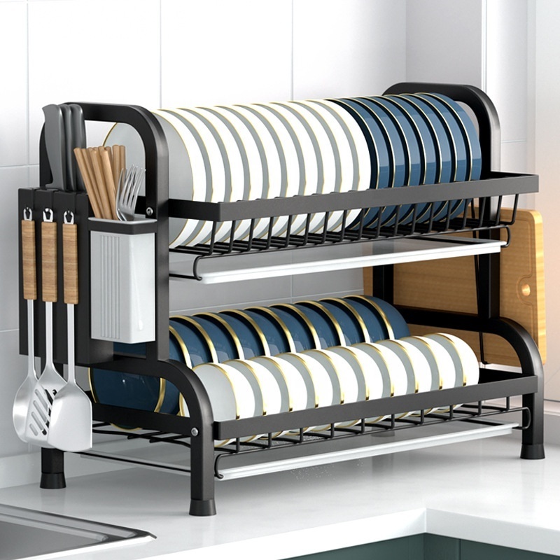 Stainless Steel Kitchen Storage Shelf Customized Draining Rack Metal Storage Holders KSS472