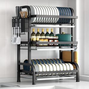 Stainless Steel Kitchen Storage Shelf Customized Draining Rack Metal Storage Holders KSS472