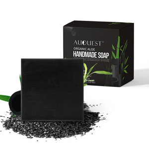 Private Label Soaps Bamboo Charcoal Skin Whitening Soaps Handmade Blackhead Remover Body Face Soap