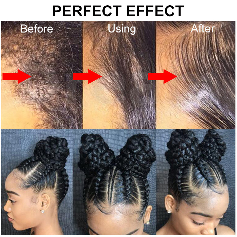 Custom Hair Edge Control Gel Strong Hold Private Label Extreme Hold Edge Control For 4C Black Hair