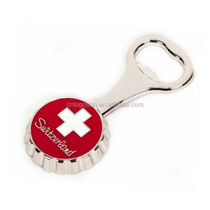 Swiss Bottle Opener Beer 3D Fridge Magnet Metal Enamel Switzerland Flag Magnet