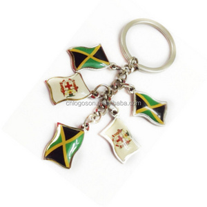 Jamaica Souvenir Sand Filled Keychain custom shape pendant keychain Jamaica Souvenir