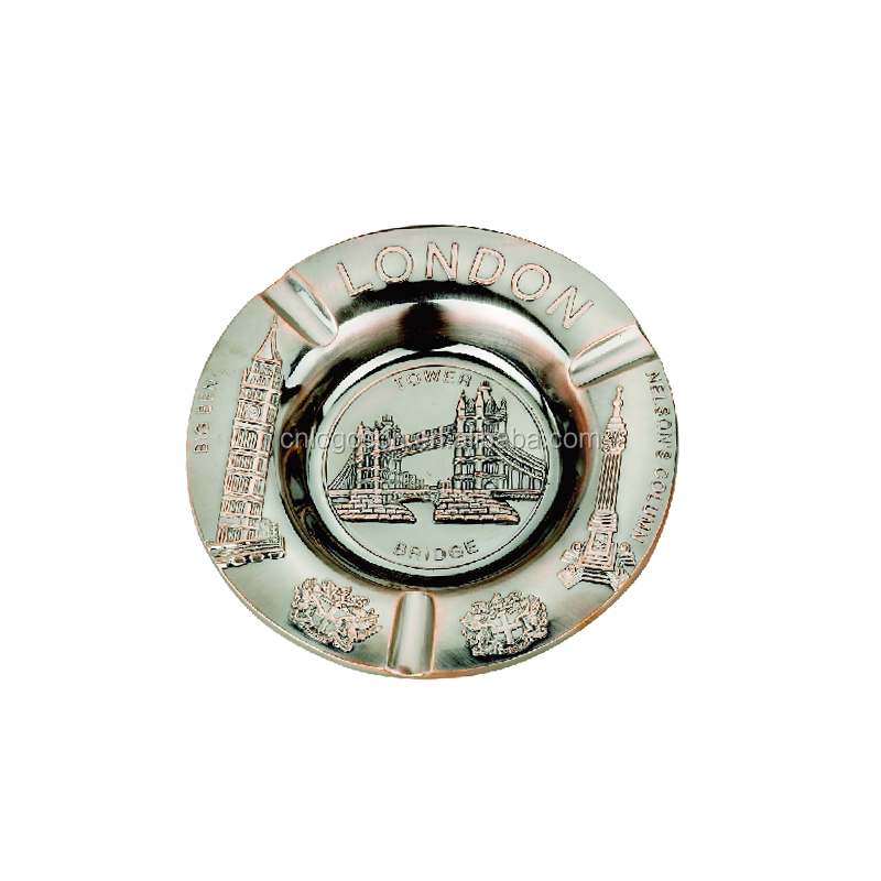 Promotional Custom Souvenir London Themed Metal Magnet Ashtray Union Jack Keychain Tourist Souvenirs